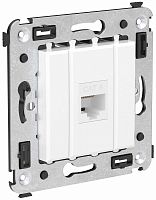 Розетка компьютерная без рамки DKC Avanti 1-м. RJ45 6е белое облако картинка